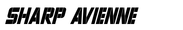 Sharp Avienne font preview